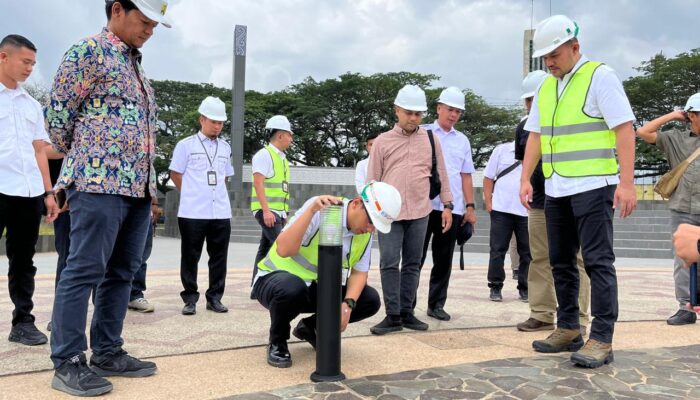 Taman Stadion Teladan Belum Diresmikan Rico Waas Temukan Sejumlah Kerusakan