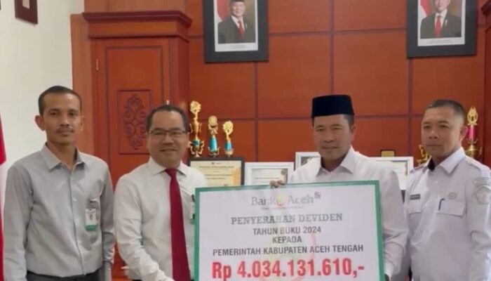 Pemkab Aceh Tengah Terima Dividen Rp4 Miliar Dari BAS