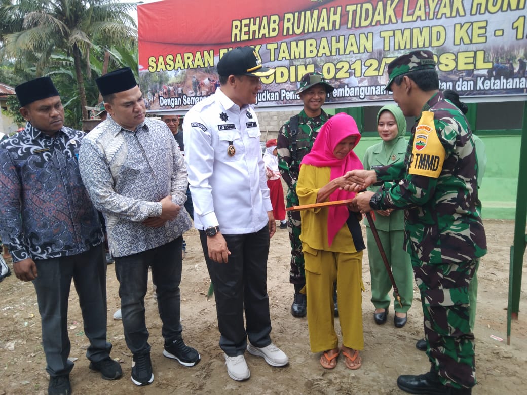 Rumah Reot Janda Di Desa Pintu Padang Berubah Berkat Program TMMD