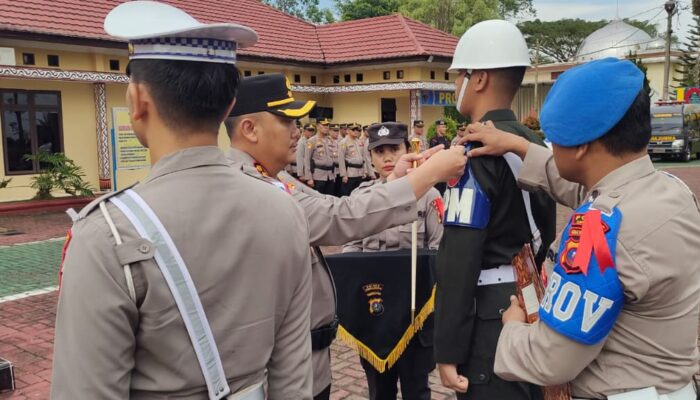 Kapolres Simalungun Pimpin Apel Gelar Pasukan Ops Ketupat Toba – 2025 Pam Idul Fitri