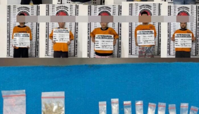 Polres P.Siantar Ringkus 9 Komplotan Pengedar Sabu