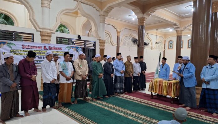 Pertama Di Aceh Timur, BKPRMI Pante Bidari Dilantik Bakda Sahur