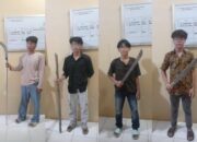 Polres Tapteng Amankan Remaja Pelaku Tawuran Pakai Sajam