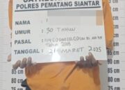 Polres P.Siantar Ringkus Pemilik Sabu