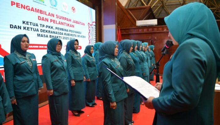 Marlina Lantik Ketua PKK, Pembina Posyandu Dan Ketua Dekranasda Se-Aceh
