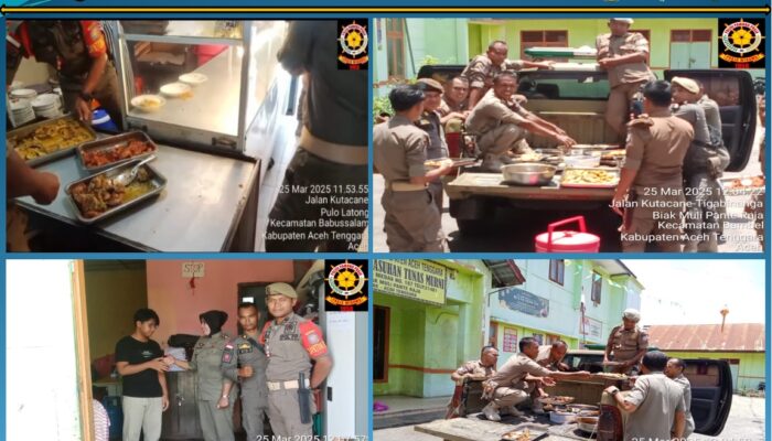 Satpol PP, WH Dan Linmas Agara Razia Amankan Makanan Siap Saji Milik Pedagang