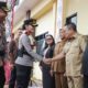 Wali Kota Wesly Silalahi (dua kanan) dan Wakil Wali Kota Herlina bersama unsur Forkopimda menyambut Kapolres Pematangsiantar yang baru AKBP Yogen Heroes Baruno di Mapolres, Jl. Sudirman, Selasa (25/3).(Waspada-Ist).