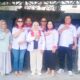 Ketua BKNDI Sumut, dr.Tukinah didampingi Sekretaris AK Ginting dan Bendahara Aspiardi, Ketua BKNDI Sergai Gober Hermanto, Pengurus BKNDI Sumut saat berkunjung ke dapur mandiri MBG di Desa Firdaus Kec.Sei Rampah, Selasa (25/3) Waspada/Edi Saputra.