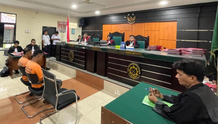 2 Kurir 25 Kg SS Dituntut Mati