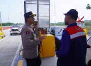 Kapolres Langkat Cek Exit Tol P. Brandan Dan Pos Pelayanan 