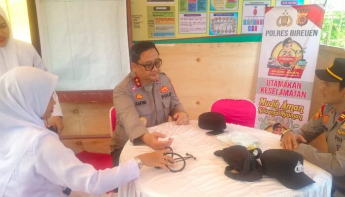 Kapolda Aceh Tinjau Pos Pengamanan Lebaran Di Bireuen