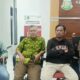 3 Ketua APDESI Kecamatan Harian, Palipi dan Ronggur Nihuta didampingi Kasi Intel Kejari Samosir saat memberikan klarifikasi. Waspada/Valencius Sitorus.