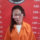 PELAKU Pencuri handphone NS alias Lia, 41, saat diperiksa di Mapolres Humbahas. Waspada/Ist