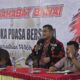 Owner Sahabat Banai, Indra Gunawan memberikan keterangan pers di acara buka puasa bersama (Bukber) sekaligus kegiatan bakti sosial (baksos) bagi masyarakat Kecamatan Perbaungan, Serdang Bedagai, Kamis (27/3/2025). Waspada/ist