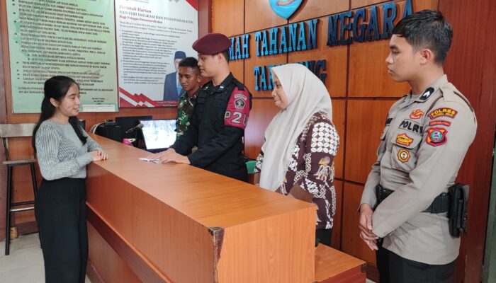 Rutan Tarutung Gelar Simulasi Kunjungan Tatap Muka WBP Hari Raya Idul Fitri