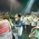 WALIKOTA Medan Rico Tri Putra Bayu Waas memukul bedug tanda penutupan Ramadan Fair XIX Tahun 2025 di Taman Sri Deli, Jalan Sisingamangaraja, Medan, Kamis (27/3/2025) malam. Waspada/ist