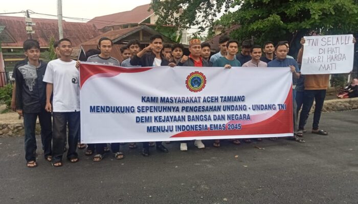 LAKI Dan Pemuda Aceh Tamiang Dukung Pengesahan UU TNI