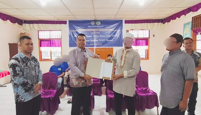 Karutan Tarutung Ikuti Kegiatan Pemberian Remisi Khusus Hari Raya Nyepi dan Idul Fitri Secara Virtual