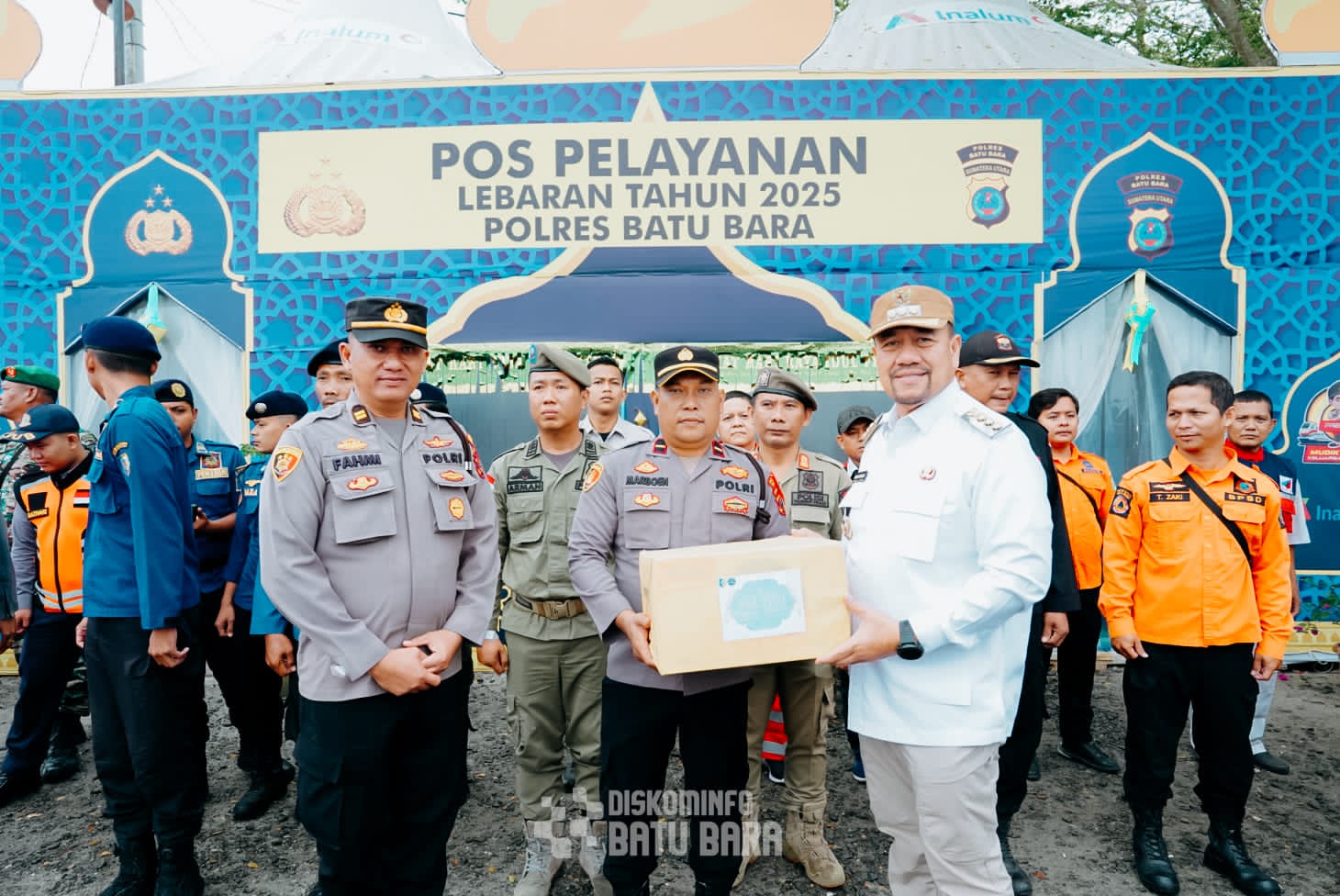 Bupati Batubara Tinjau Pospam Operasi Ketupat Toba