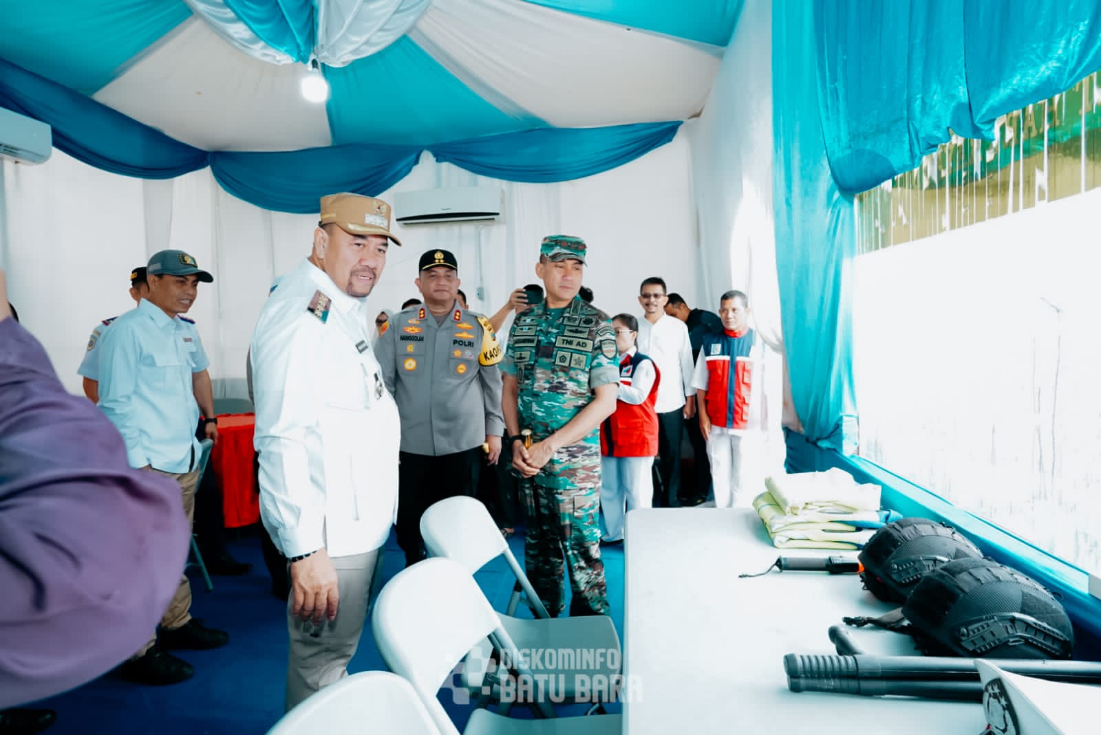 Bupati Batubara Tinjau Pospam Operasi Ketupat Toba