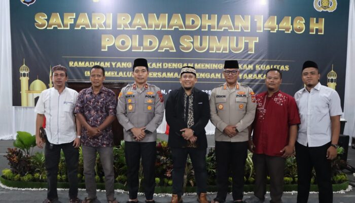 Wakapoldasu Dan Kapolrestabes Safari Ramadhan Di Menteng, Beri Santunan Anak Yatim