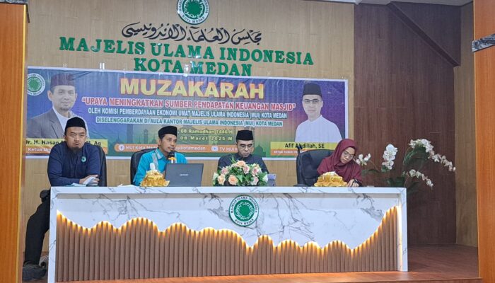 MUI Medan Gelar Muzakarah Upaya Peningkatan Sumber Pendapatan Keuangan Masjid
