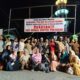 PARA warga Asrama TNI AD Glugur Hong Kelurahan Sidorame Barat I Kecamatan Medan Perjuangan foto bersama siap menjadikan asrama bersih dari Narkoba dan judi. Waspada/Andi Aria Tirtayasa