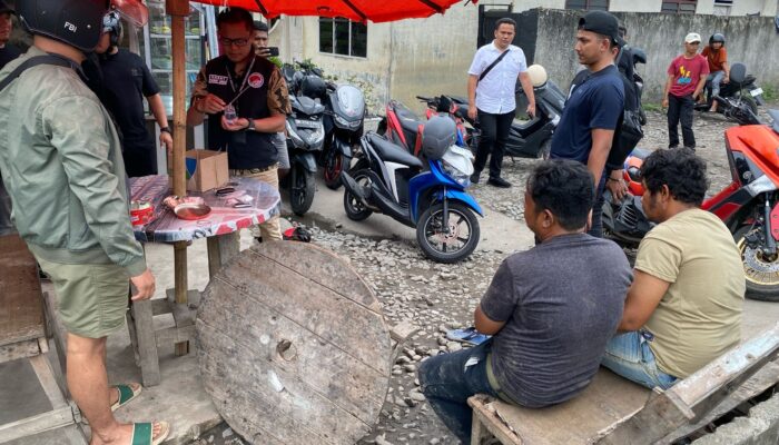 Satres Narkoba Polrestabes Medan Gerebek Bantaran Rel KA Tembung, Bandar Sabu Diboyong