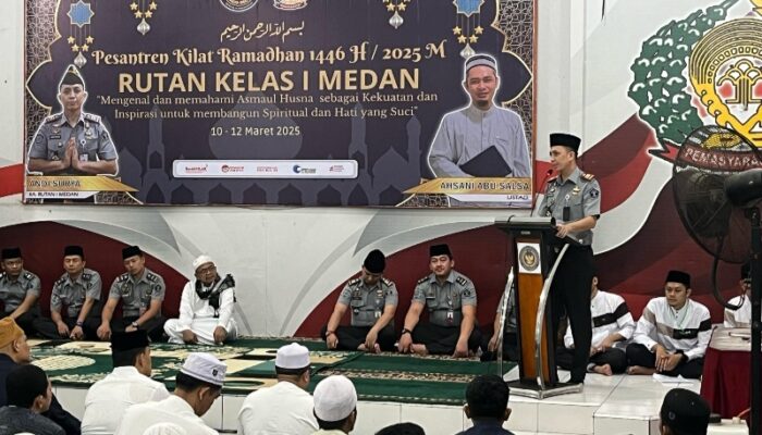 104 Warga Binaan Rutan Medan Ikuti Pesantren Kilat