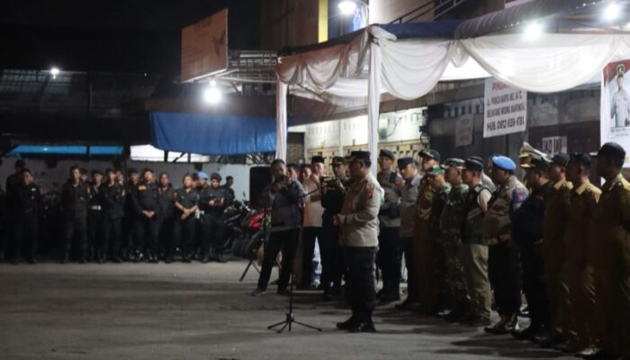 Peserta Apel Bersama 3 Pilar Satgas Anti Tawuran Dan Begal Di Medan Amplas Membludak
