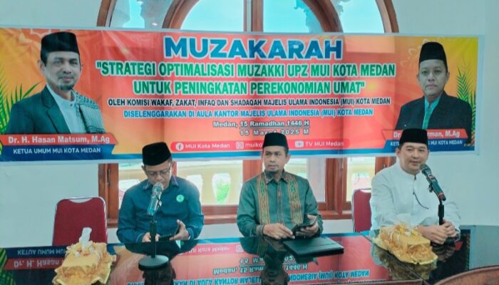 Optimalisasi Pembayaran Zakat, MUI Medan Akan Beri Pendidikan Untuk Petugas UPZ