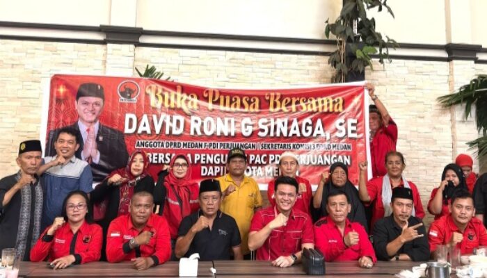 Anggota DPRD Kota Medan, David Roni G Sinaga Buka Puasa Bersama Pengurus PAC PDIP Dapil IV
