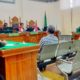 KEDUA terdakwa saat menjalani sidang di PN Medan. Waspada/Rama Andriawan