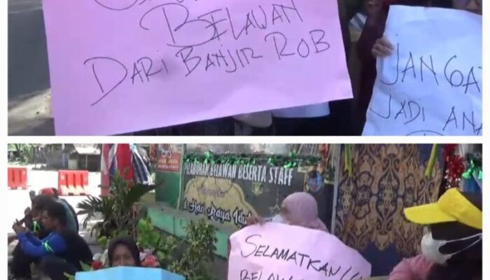 Penimbunan Tidak Ada Izin, Ratusan Warga Belawan Demo Di PT STTC