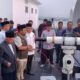 SUASANA Rukyat Hilal Awal Syawal 1446 H di Provinsi Sumatera Utara dilaksanakan di Anjungan Lantai IX Kantor Gubernur Sumatera Utara. Waspada/Anum Saskia