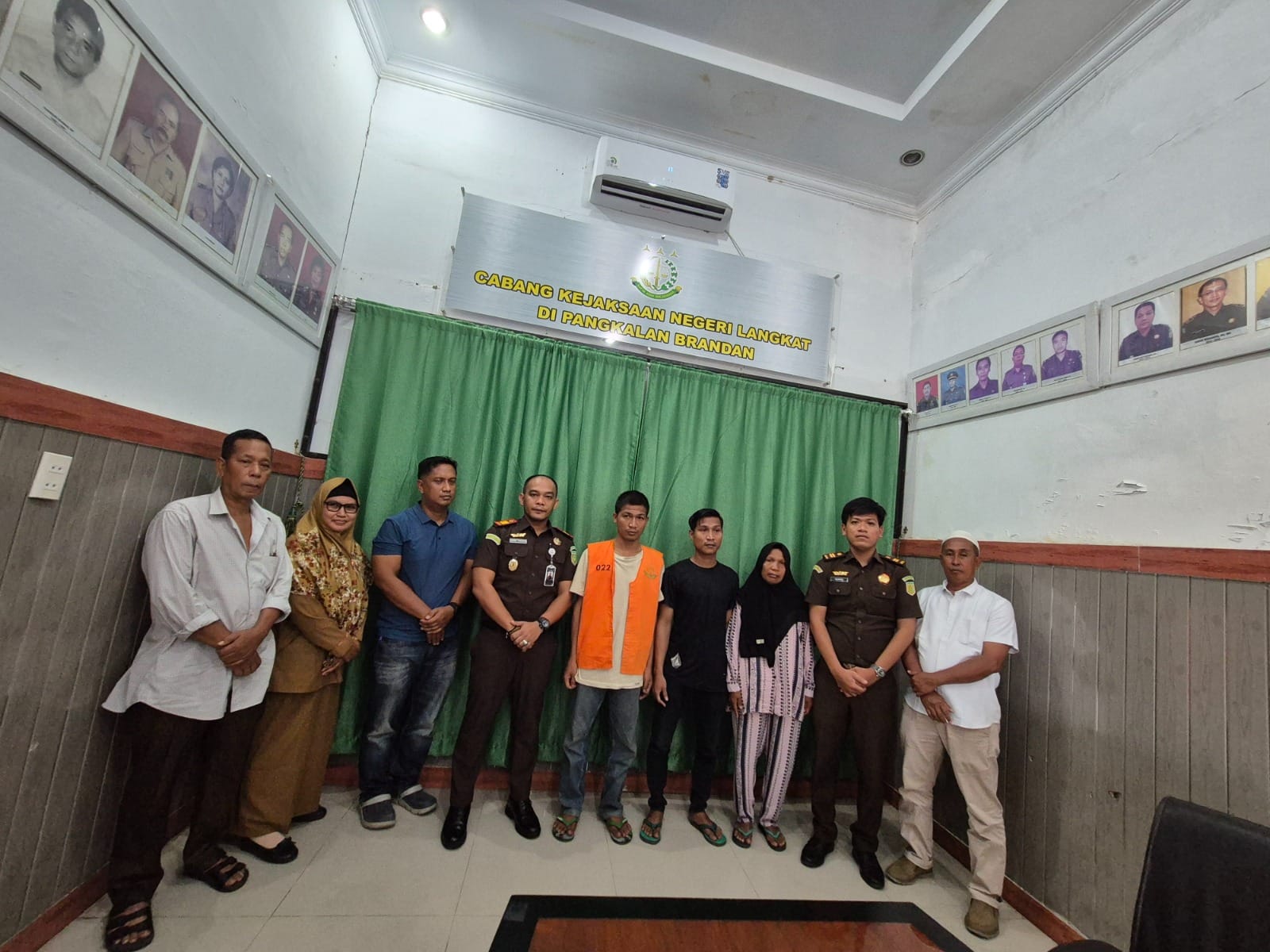 CABJARI Langkat di P. Brandan hentikan penuntutan berdasarkan keadilan restorative. Waspada/Ist