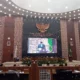 GUBERNUR Sumut Bobby Nasution, menyampaikan pidato pertamanya di gedung DPRD Sumut. Senin (3/3). Waspada/Partono Budy