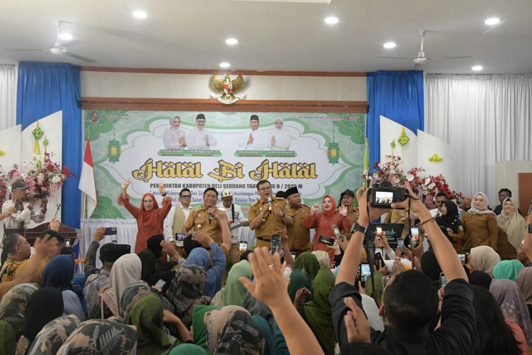 ASN dan Seribuan Warga Hadiri Halalbihalal Bersama Bupati-Wakil Bupati Deliserdang