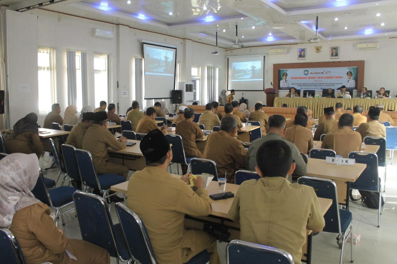 Wabup Abdya Zaman Akhli Buka Forum Penyusunan RKPD