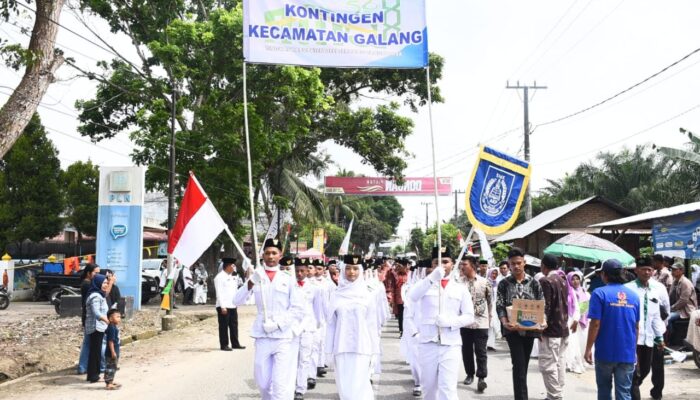 Tampilkan Keberagaman Etnis, Pawai Ta'aruf MTQ Ke-58 Kabupaten Deliserdang Menarik Perhatian Warga
