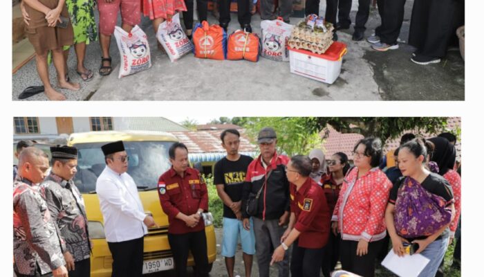 Wali Kota P.Siantar Bantu Korban Angin Puting Beliung Dan Longsor