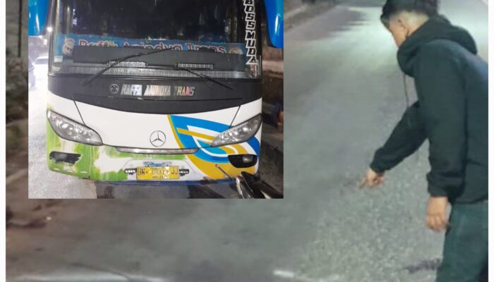 Tubruk Pohon Pinggir Jan Dan Tertubruk Bus, 1 Tewas Dan 1 Luka Berat Di P.Siantar