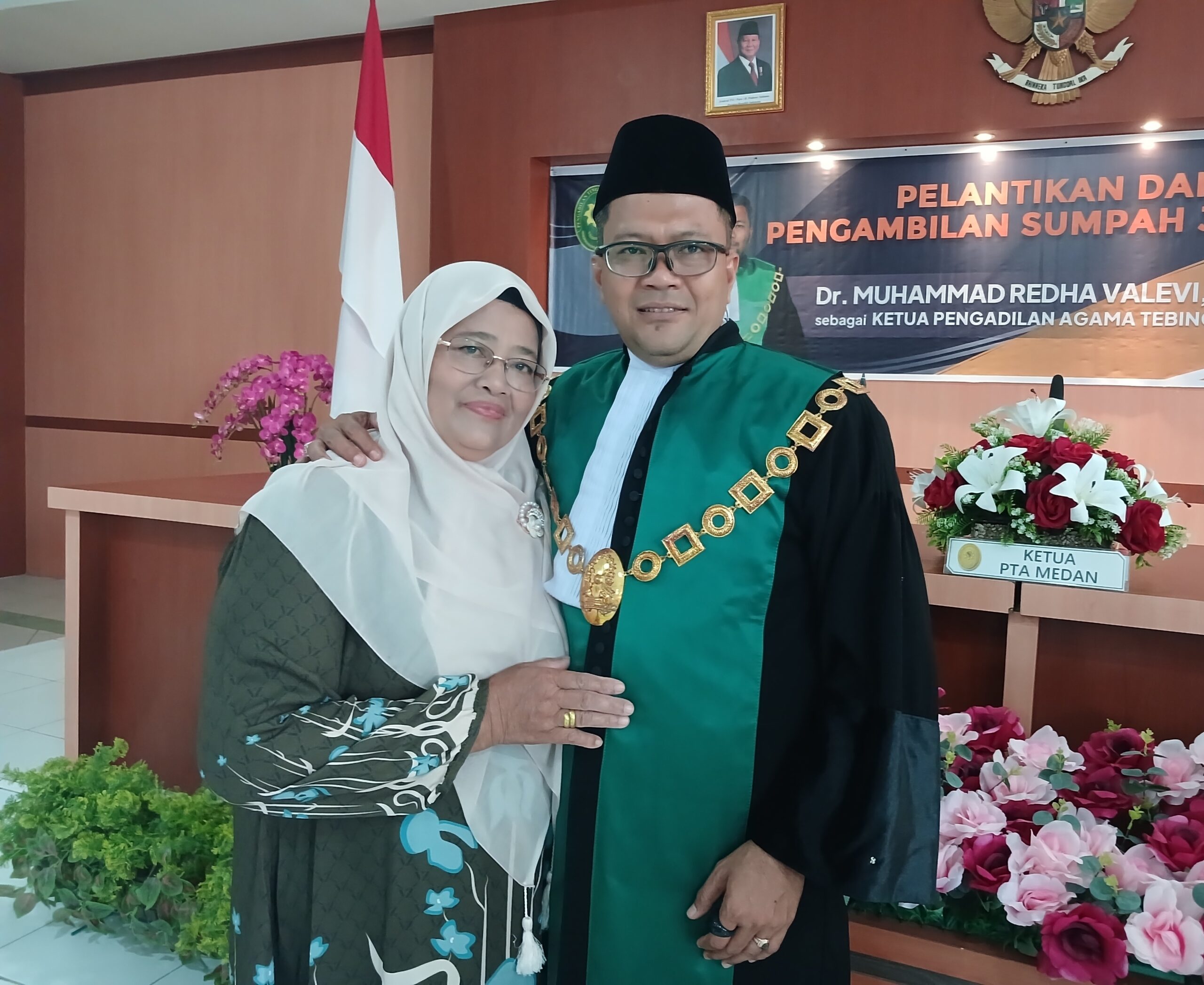 Diantar Sejumlah Koleganya, Redha Valevi Sah Jadi Ketua PA Tebing Tinggi