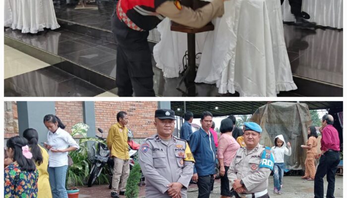Puncak Ibadah Perayaan Paskah, Polres P.Siantar Sterilisasi Gereja Prioritas