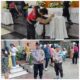 Polres Pematangsiantar melalui Sat Samapta bersama Tim Jibom Kompi 2 Yon B Brimob Poldasu melaksanakan sterilisasi gereja prioritas dalam ibadah perayaan Paskah serta menyebar 100 personel untuk pengamanan ibadah perayaan Paskah ke 45 gereja prioritas, Minggu (20/4).(Waspada-Ist).