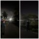 Petugas jaga malam Jalan Swasembada, Dipa saat menunjukkan kondisi Jalan Swasembada yang gelap karena tidak ada lampu jalan. Waspada/Kristian Brahmana