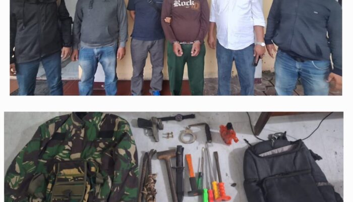 Polres P.Siantar Amankan Pelaku Penyalahgunaan Senpi