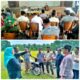 Unsur panitia, camat dan Manajemen Kebun Dolok Sinumbah saat rapat dan meninjau lokasi pelaksanaan MTQ ke-51 Tingkat Kab. Simalungun di Lapangan Persivera Perkebunan PTPN IV Kebun Dolok Sinumbah, Kamis (24/4).(Waspada/ist)