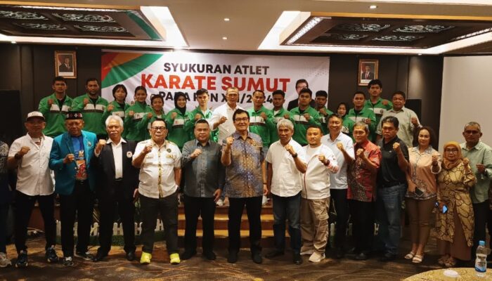 Karate Sumut Syukuran Prestasi PON