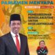 ANGGOTA DPRD Sumut Ahmad Darwis tampil sebagai pembicara dalam kegitan Parlemen Menyapa, yang digelar Humas DPRD Sumut, bekerja sama dengan PKS dan Portal Berita yang terintegrasi dengan Radio Online News & Rhythm di Medan, kemarin. Waspada/ist